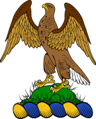 Family crest from Ireland for Bingham (Earl of Lucan)