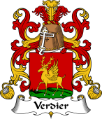 Coat of Arms from France for Verdier