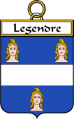 French Coat of Arms Badge for Legendre