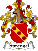 German Wappen Coat of Arms for Sprengel