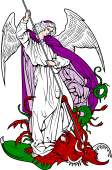 Catholic Saints Clipart image: St Michael the Archangel-2