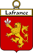 French Coat of Arms Badge for Lafrance (France de)