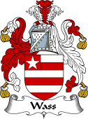 English Coat of Arms for the family Wass
