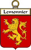 French Coat of Arms Badge for Lemonnier (Monnier le)