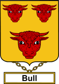 English Coat of Arms Shield Badge for Bull