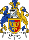 English Coat of Arms for the family Mytton