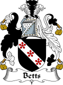 English Coat of Arms for Betts