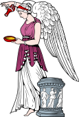 Gods and Goddesses Clipart image: Hebe