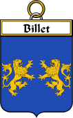 French Coat of Arms Badge for Billet