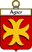 French Coat of Arms Badge for Agier