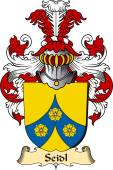 v.23 Coat of Family Arms from Germany for Seidl