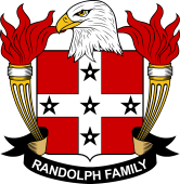 Coat of arms used by the Randolph family in the United States of America