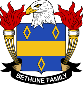 Coat of arms used by the Bethune family in the United States of America