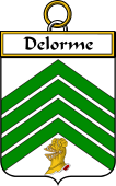 French Coat of Arms Badge for Delorme