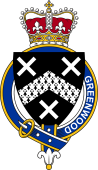 British Garter Coat of Arms for Greenwood (England)