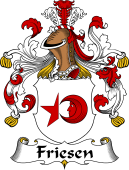 German Wappen Coat of Arms for Friesen
