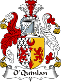 Irish Coat of Arms for O'Quinlan or Quinlevan