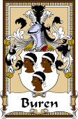 German Coat of Arms Wappen Bookplate  for Buren
