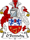 Irish Coat of Arms for O'Dennehy or Denny