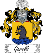 Araldica Italiana Coat of arms used by the Italian family Garelli