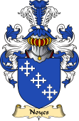 English Coat of Arms (v.23) for the family Noyes