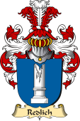 v.23 Coat of Family Arms from Germany for Redlich