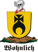 German shield on a mount for Wohnlich