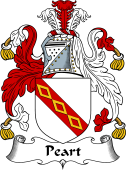 English Coat of Arms for Peart or Pert