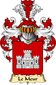 French Family Coat of Arms (v.23) for Le Meur (or Meur)