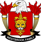 Coat of arms used by the Westbrook family in the United States of America