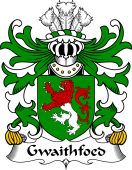 Welsh Coat of Arms for Gwaithfoed (of Powys)