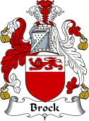 English Coat of Arms for the family Brock