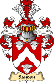 English Coat of Arms (v.23) for the family Sandon