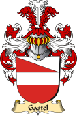 v.23 Coat of Family Arms from Germany for Gastel