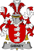 Irish Coat of Arms for Gibney or O'Gibney