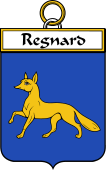 French Coat of Arms Badge for Regnard