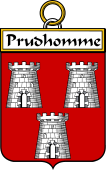 French Coat of Arms Badge for Prudhomme