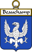 French Coat of Arms Badge for Beauchamp