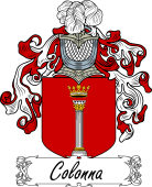 Araldica Italiana Coat of arms used by the Italian family Colonna