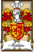 Scottish Coat of Arms Bookplate for Middleton