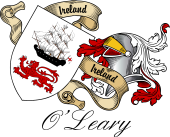 Sept (Clan) Coat of Arms from Ireland for O'Leary