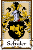 German Coat of Arms Wappen Bookplate  for Schuler