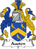 English Coat of Arms for the family Austen