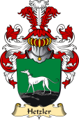 v.23 Coat of Family Arms from Germany for Hetzler