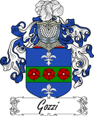 Araldica Italiana Coat of arms used by the Italian family Gozzi