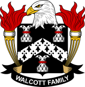 Coat of arms used by the Walcott family in the United States of America
