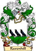 English or Welsh Family Coat of Arms (v.23) for Ravenhill (Ref Berry)