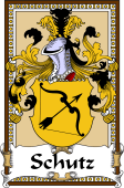 German Coat of Arms Wappen Bookplate  for Schutz