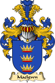 Welsh Family Coat of Arms (v.23) for Maelgwn (GWYNEDD, King of Gwynedd)