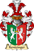 v.23 Coat of Family Arms from Germany for Kentzinger